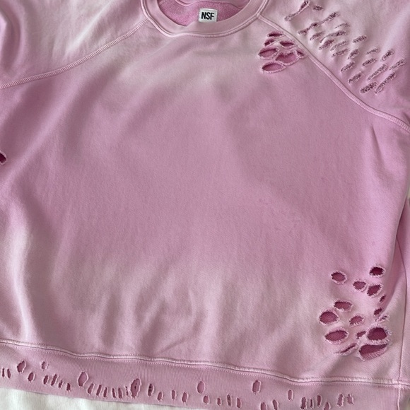 NSF | Lucas Pink Ombre Crew Neck Sweatshirt Sz L - Picture 5 of 9